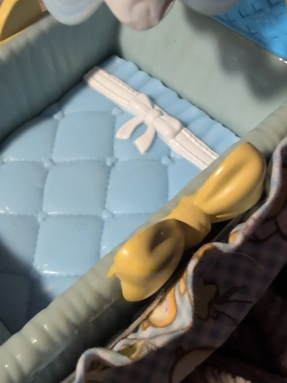 Vintage Loving Family Baby Boy Twin Crib Cradle Blue‎ Fisher Price 2007